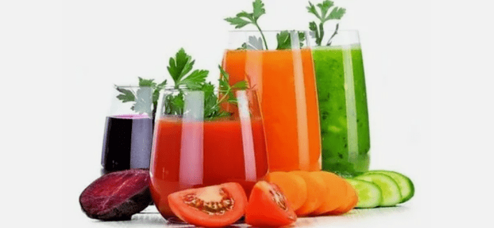 Japanese diet juice vegetables and fruit