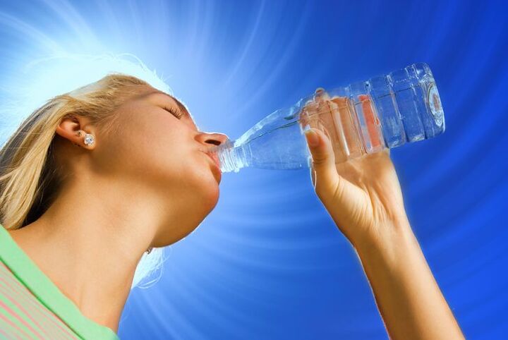 fluid intake during the drinking diet